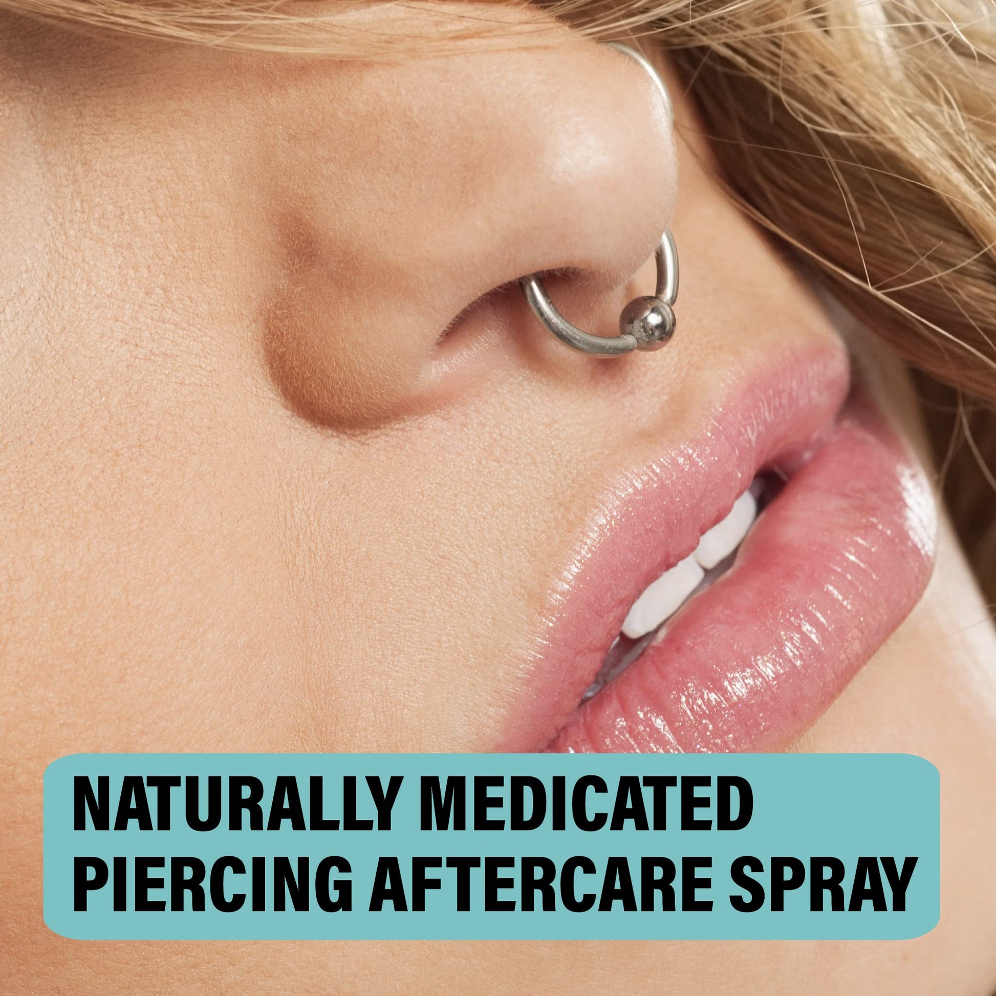 BASE LABORATORIES Piercing Aftercare Spray 4oz | Saline Spray for Piercings | Ear Piercing Cleaner Spray | Saline Solution for Piercings | Piercing & Keloid Bump Removal for Ears, Belly Nose Piercings