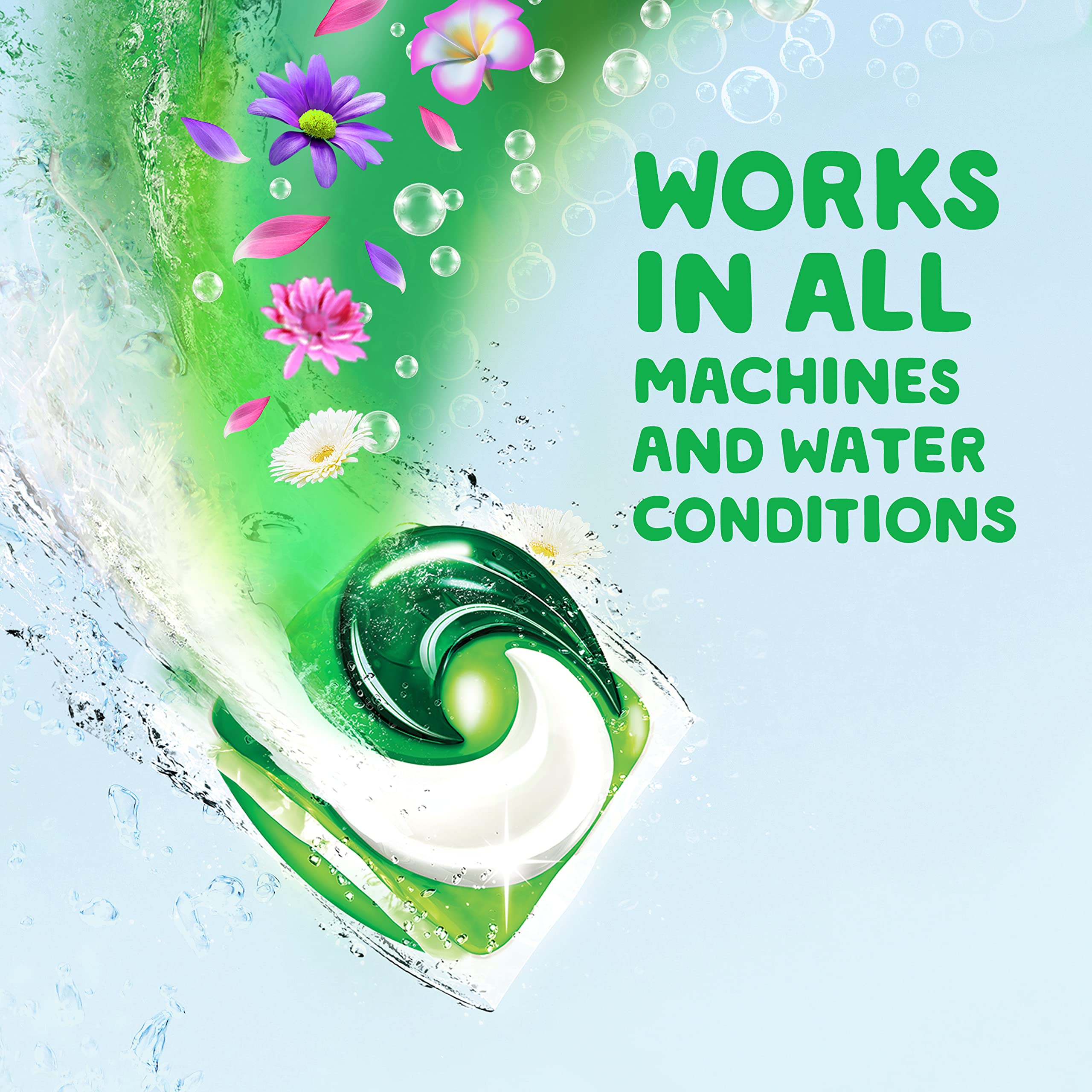 Gain Flings Laundry Detergent Pacs with Odor Defense 60 Ct Super Fresh HE 3in1 Detergent Pacs with Febreze and Oxi