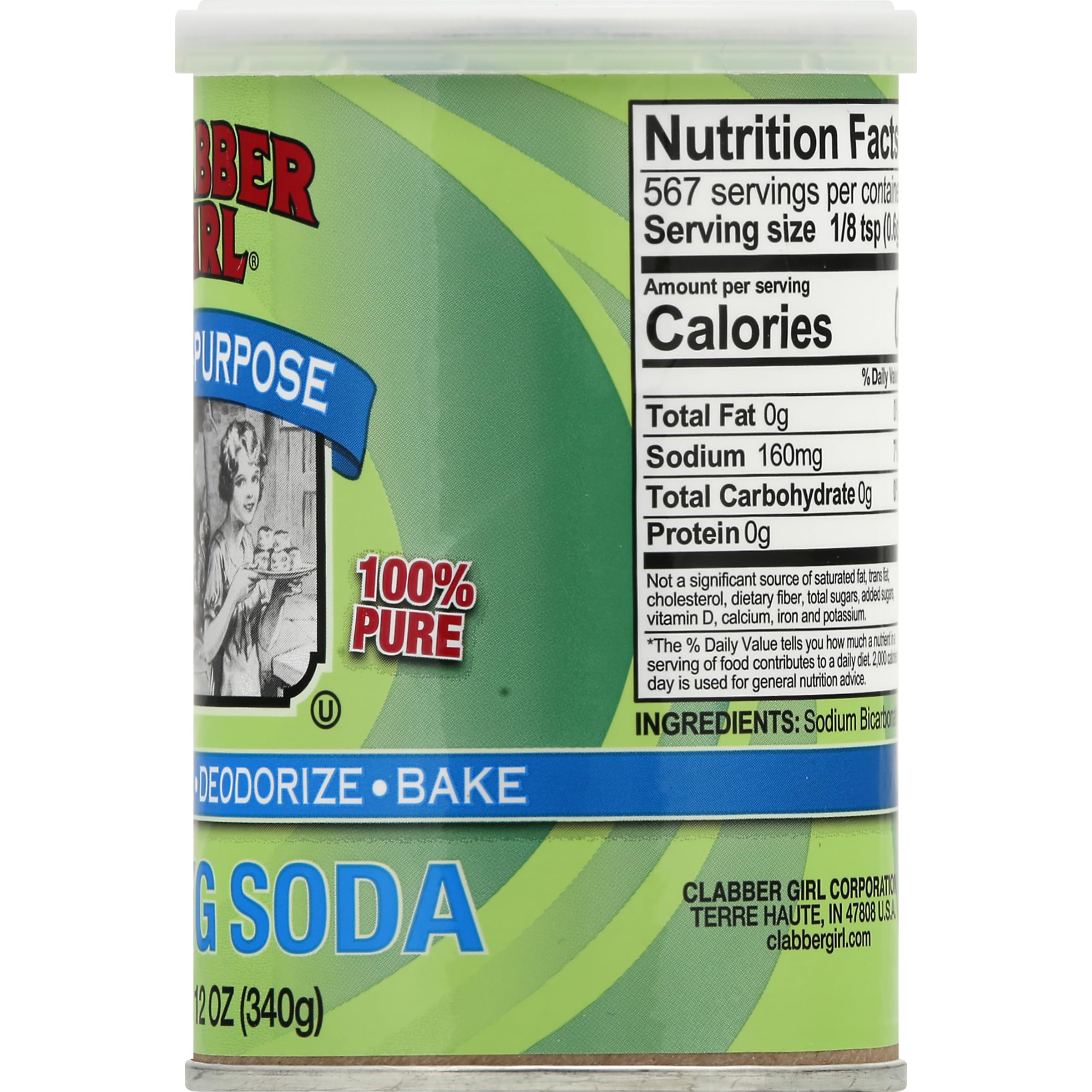Clabber Girl Baking Soda, 12 Ounce