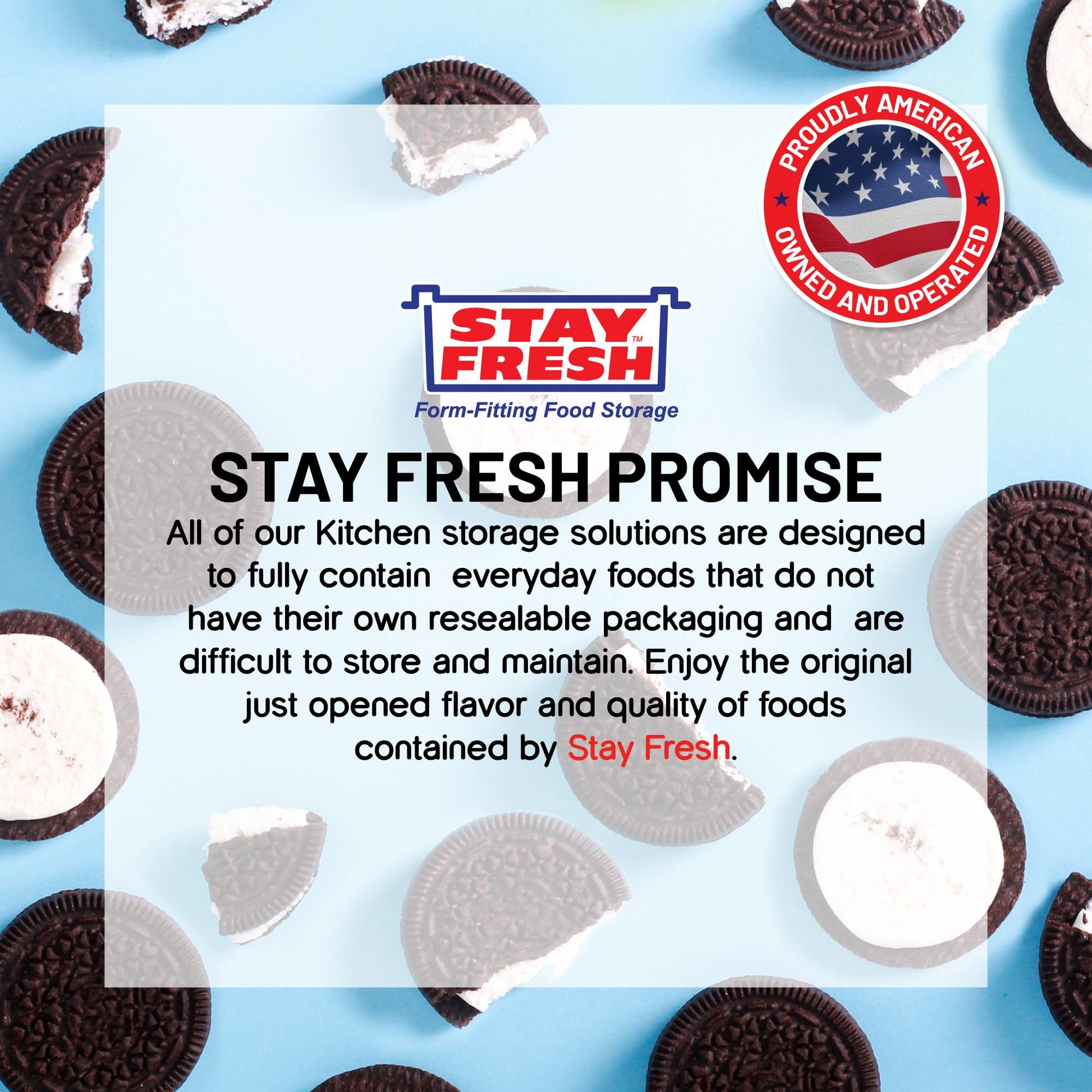 Set of 2 - Saltine Cracker Sleeve Storage Container/Cookie Stay Fresh Keeper, Round and Square