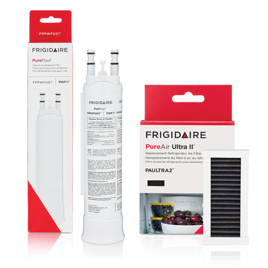 Frigidaire PurePour PWF-1 (FPPWFU01) & PureAir Ultra II (PAULTRA2) Water & Air Filter Combo Kit