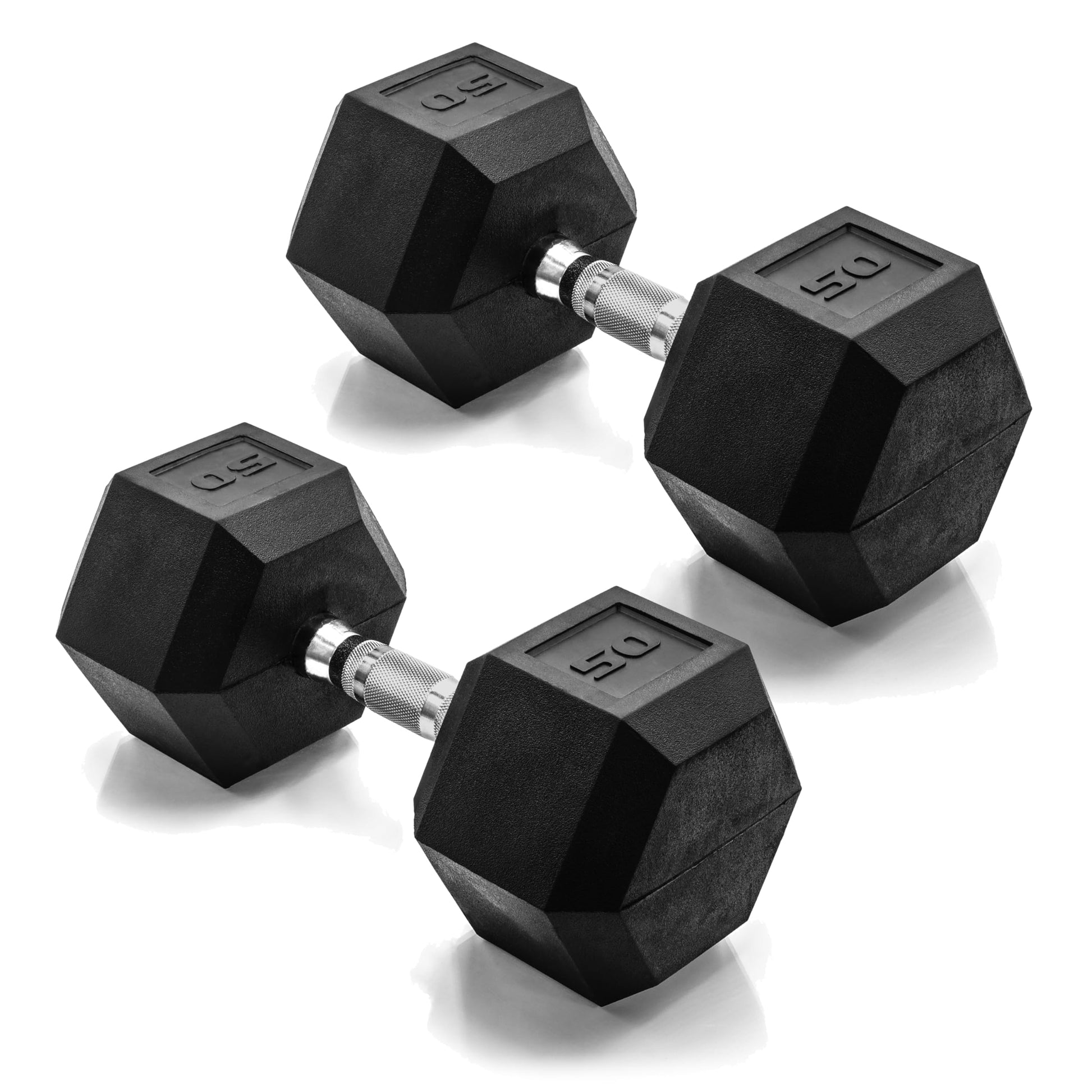 CAP Barbell 25 LB Pair Coated Hex Dumbbell Weight