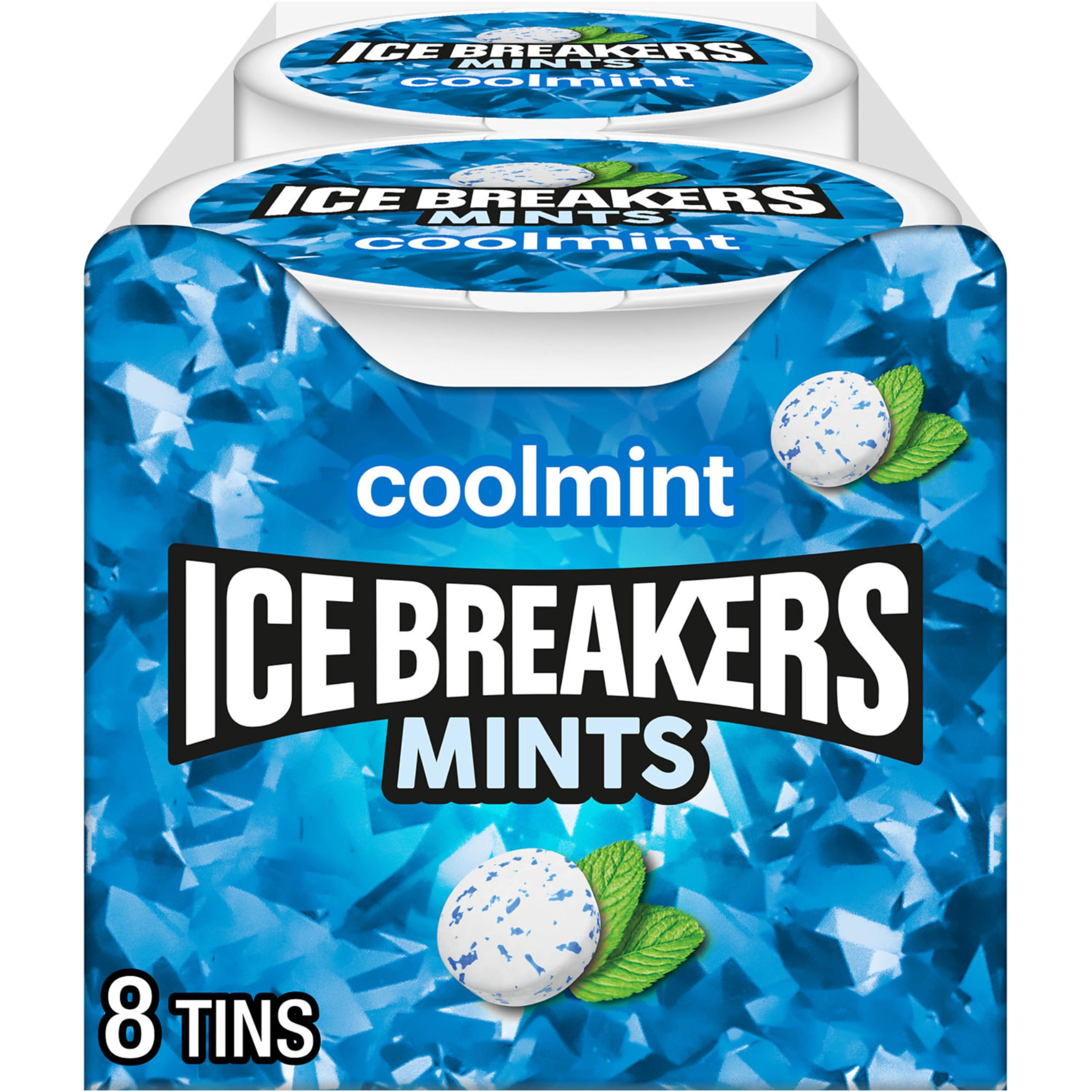 ICE BREAKERS Coolmint Sugar Free Mints Tins, 1.5 oz (8 Count)