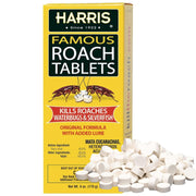 Harris Roach Tablets, Boric Acid Roach and Insects Killer with Lure, Alternative to Bait Traps (6oz, 145 Tablets), Yellow
