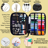 Small Sewing Kit Basic – Easy to Use Needle and Thread Kit with Sewing Supplies and Accessories - Portable Sewing Kit for Beginners - Travel Sewing Kit for Adults for Emergency Clothing Repairs