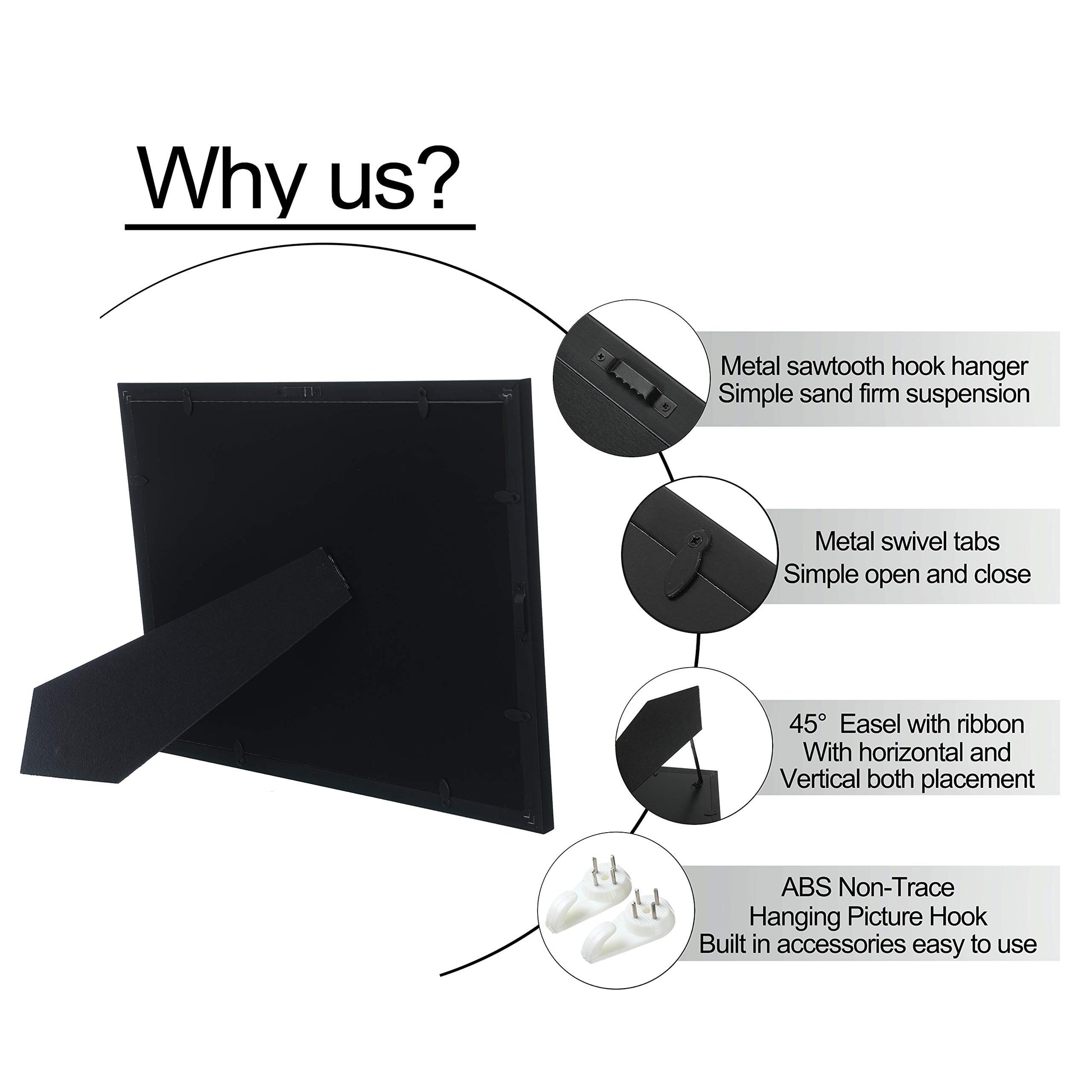 ELSKER&HOME 8.5x11 Certificate Frame - Classic Black Color Frame - Displays Diploma 8.5x11 Inch with Mat - 11x14 Inch Without Mat - For Document/Photo(Double Mat - Matte Black with Gold Rim)