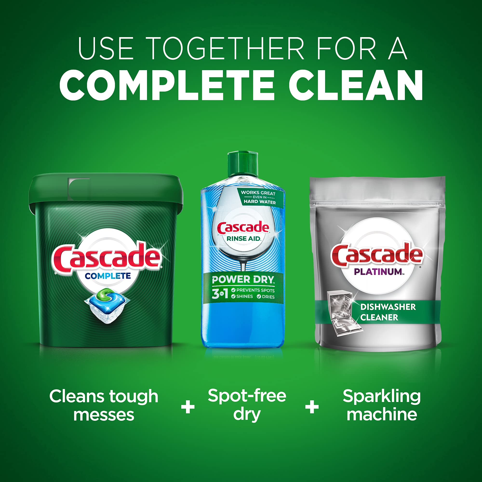 Cascade Complete Dishwasher Pods - Fresh Scent ActionPacs, Dishwasher Detergent, Dishwasher Soap, Detergent Pods, 78 Count