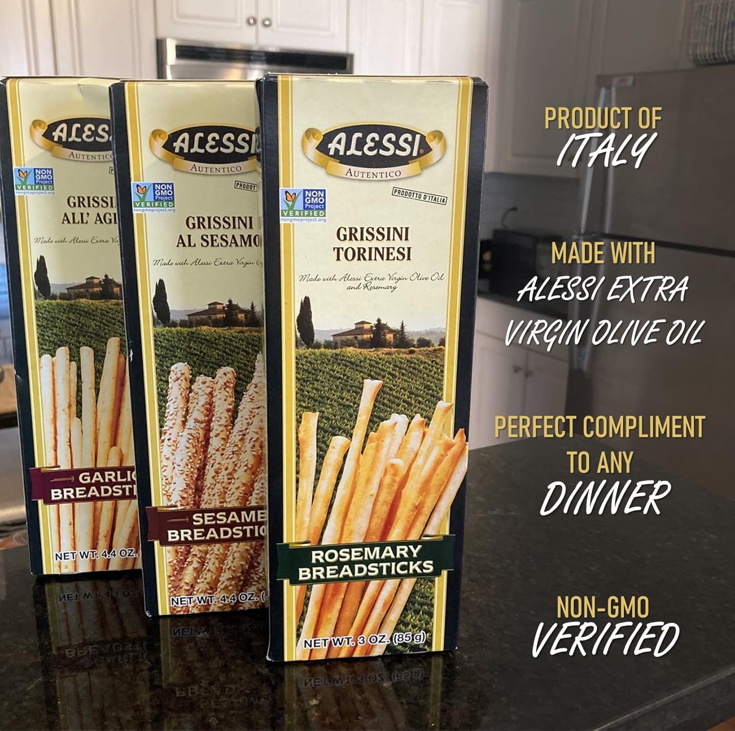 Alessi Thin Breadsticks - 3 oz