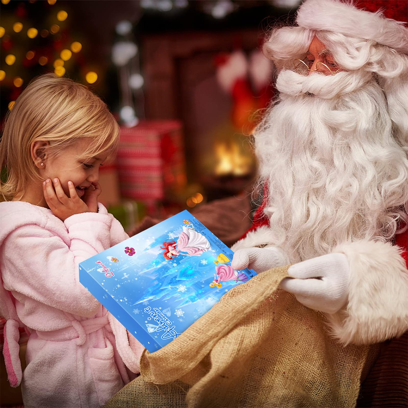 Princess Advent Calendar 2025 Girls, Princess Deformation Toys 24 Days Christmas Countdown Calendar Creative Xmas Gifts for Kids Teens