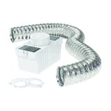 Deflecto LTF Dryer Lint Trap Kit Supurr-Flex Flexible Metallic Duct, Pack of 1, Silver