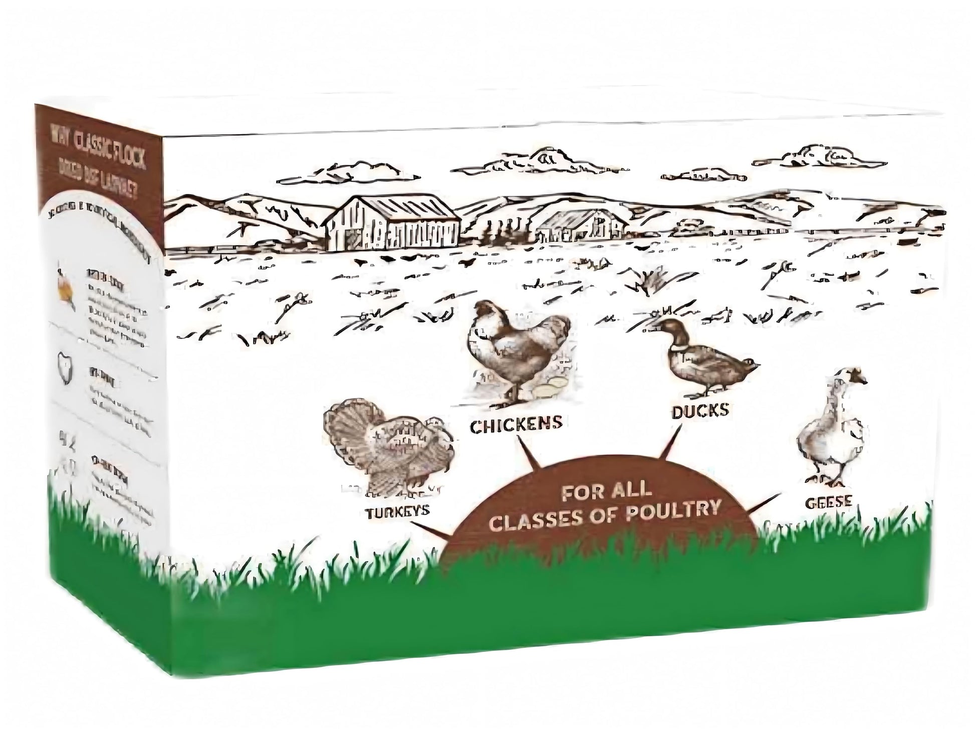 Classic Flock 10lb Dried Black Soldier Fly Larvae Chicken Feed,100% Natural Non-GMO BSF Larvae,More Calcium Than Mealworms,High Protein Chickens Treats, Food for Wild Birds, Ducks, Laying Hens