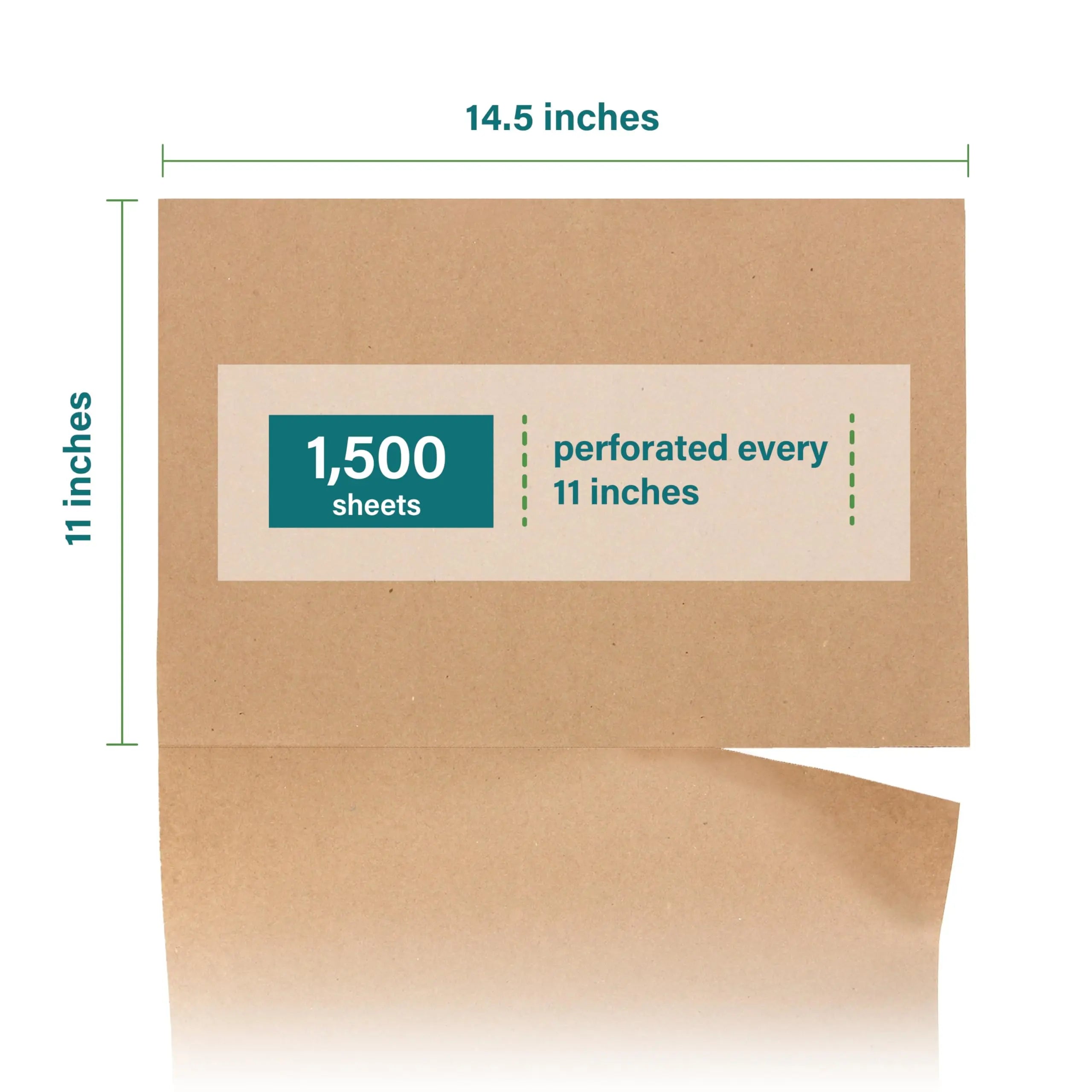 Elementree Brown Packing Paper Sheets for Moving & Shipping - 1500 Count (1375 Feet) - 14.25" x 11" Sheet Size - Sustainable Void Fill Packaging Made in the USA - Kraft Paper Thickness (00919)