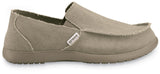 Crocs Men's Santa Cruz Loafers, Comfortable Men's Loafers, Slip On Shoes, Khaki/Khaki, 12 Men