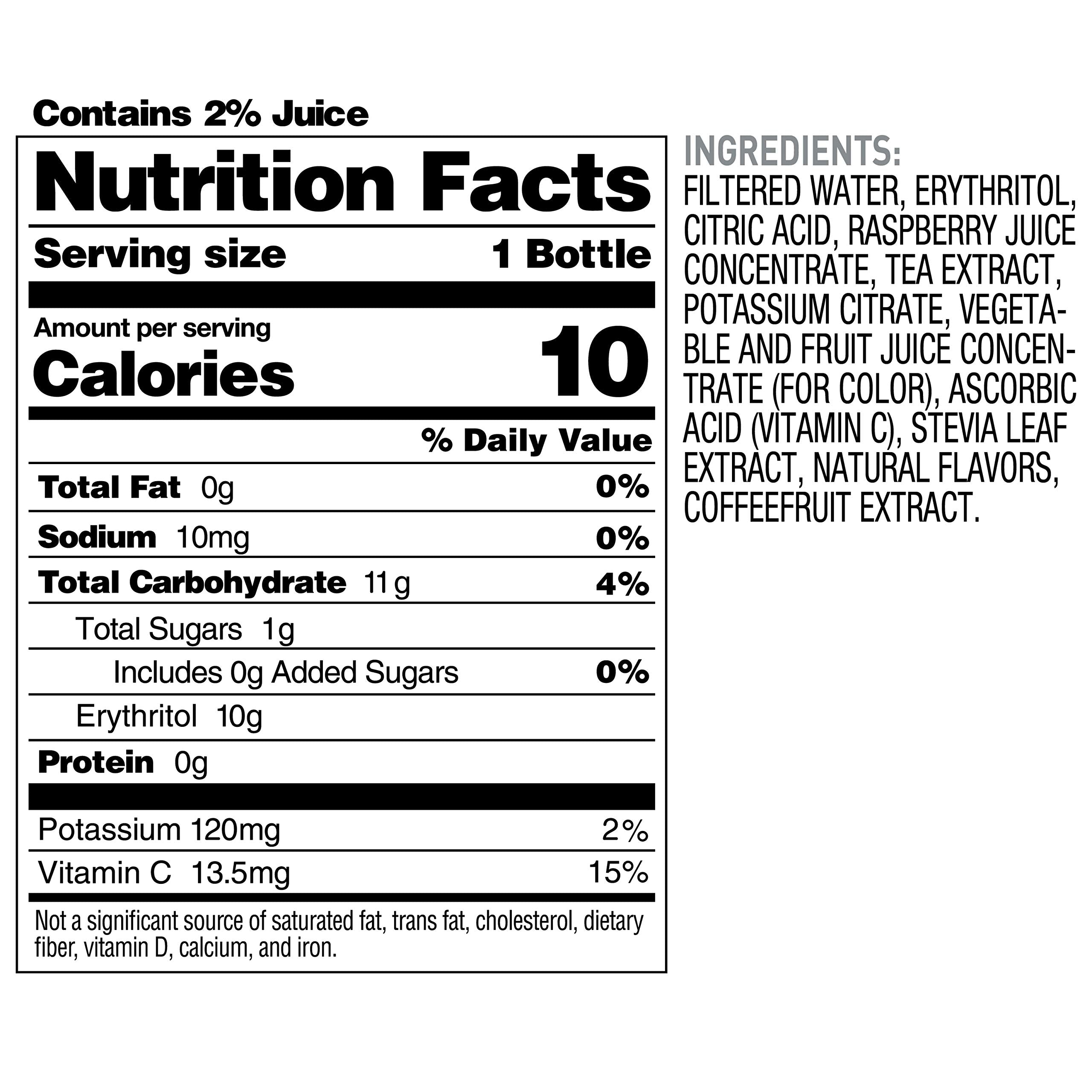 Bai Boost Buka Black Raspberry, Antioxidant Infused Beverage, 18 fl oz bottle (Pack of 12)