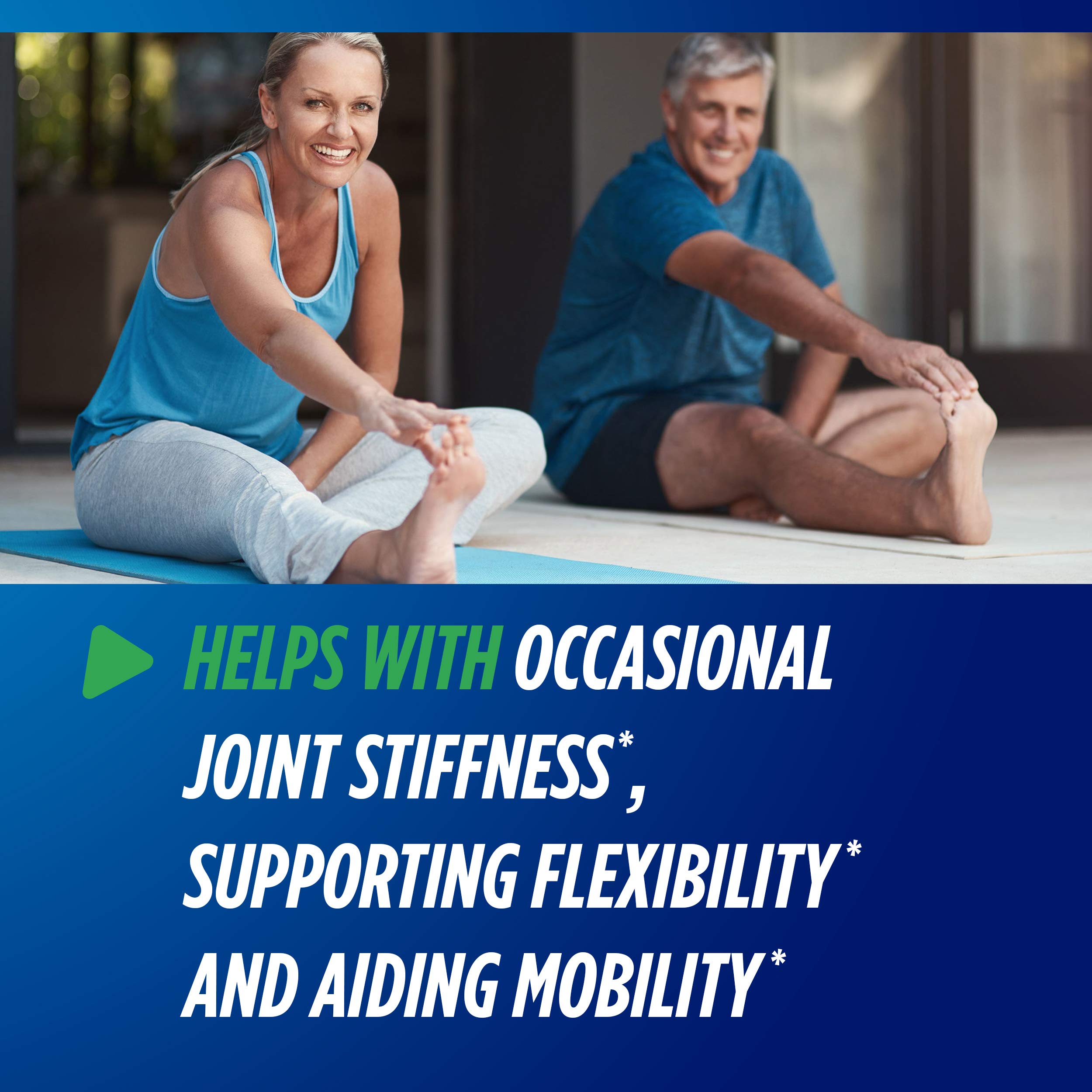 Osteo Bi-Flex Glucosamine Triple Strength Plus Turmeric Supplement with Curcumin for Joint Support and Range of Motion, 40 Day Supply, 80 Coated Tablets, Joint Health Nutritional Supplements