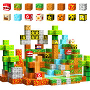 104PCS Magnetic Blocks Build Mine Magnet World Set Building Toys for Toddler Boys Girls 3+, STEM Montessori Sensory Toys Building Blocks Construction Toys for Kids Ages 4-8 Learning Resources