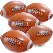 12-Pack 16" Inflatable Footballs for Football Party Decorations & Party Favors – Blow-Up Sports-Themed Beach Balls for Game Day & Birthday Supplies, Goodie Bag Stuffers
