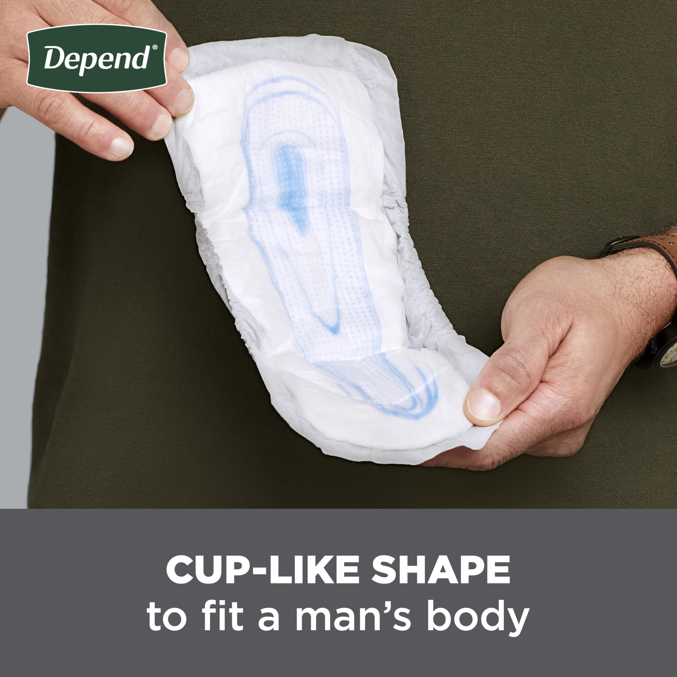 Depend Guards Incontinence Pads for Men, Maximum Absorbency, 104 Count (2 Packs of 52), Packaging May Vary