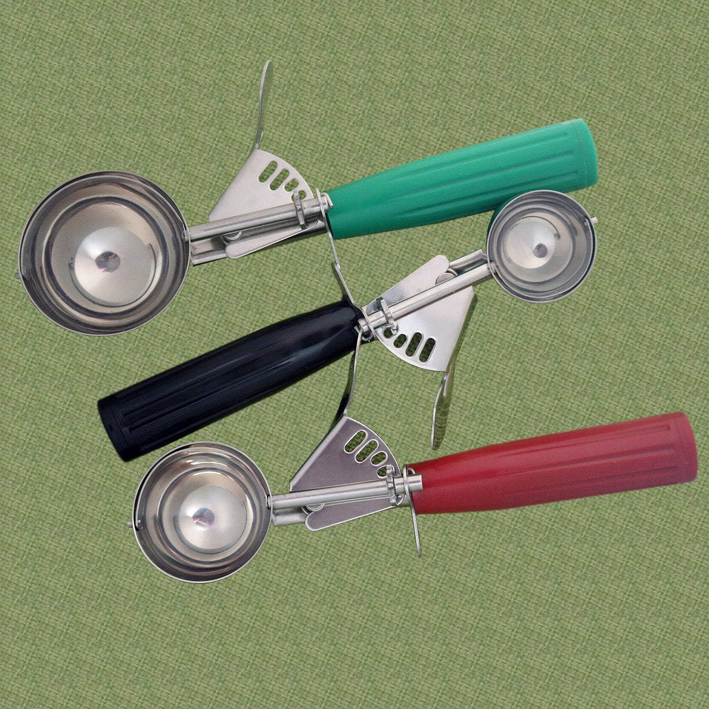 Saebye Cookie Scoop Set, Ice Cream Scoop Set, Cookie Scoops for Baking, Multiple Size Large-Medium-Small Size Disher, Professional 18/8 Stainless Steel Cupcake Scoop