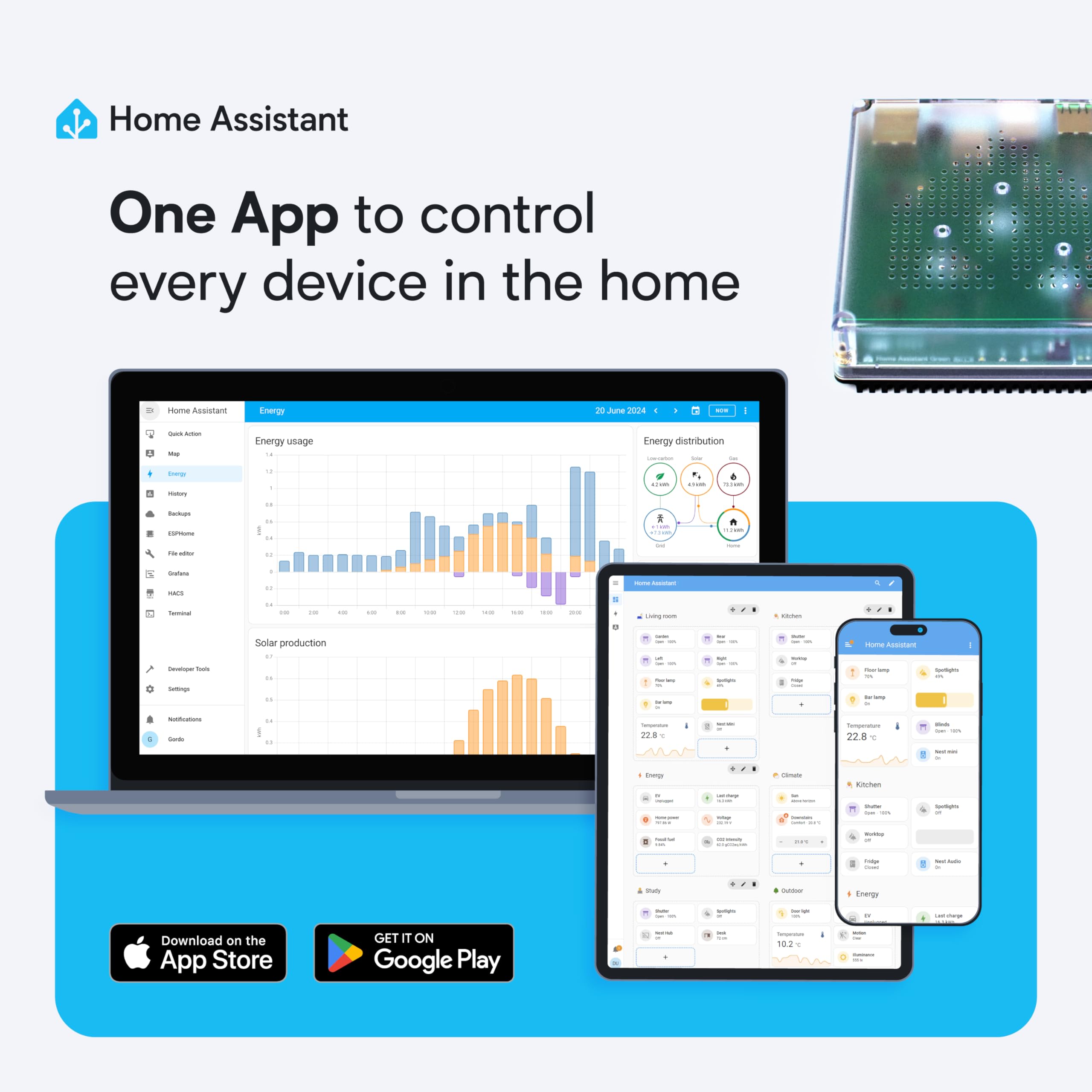 Home Assistant Green | Smart Home hub with Advanced Automation | Official Home Assistant Hardware