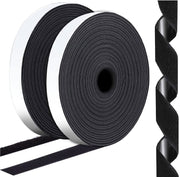 1 Inch x 82 Feet Black Hook Loop Strips with Adhesive Heavy Duty, Multi-Purpose Hook and Loop Tape, Double Sided Hook Loop Rolls, Picture Hanging Strips, Bulk Sticky Straps Wall Hanging Strips