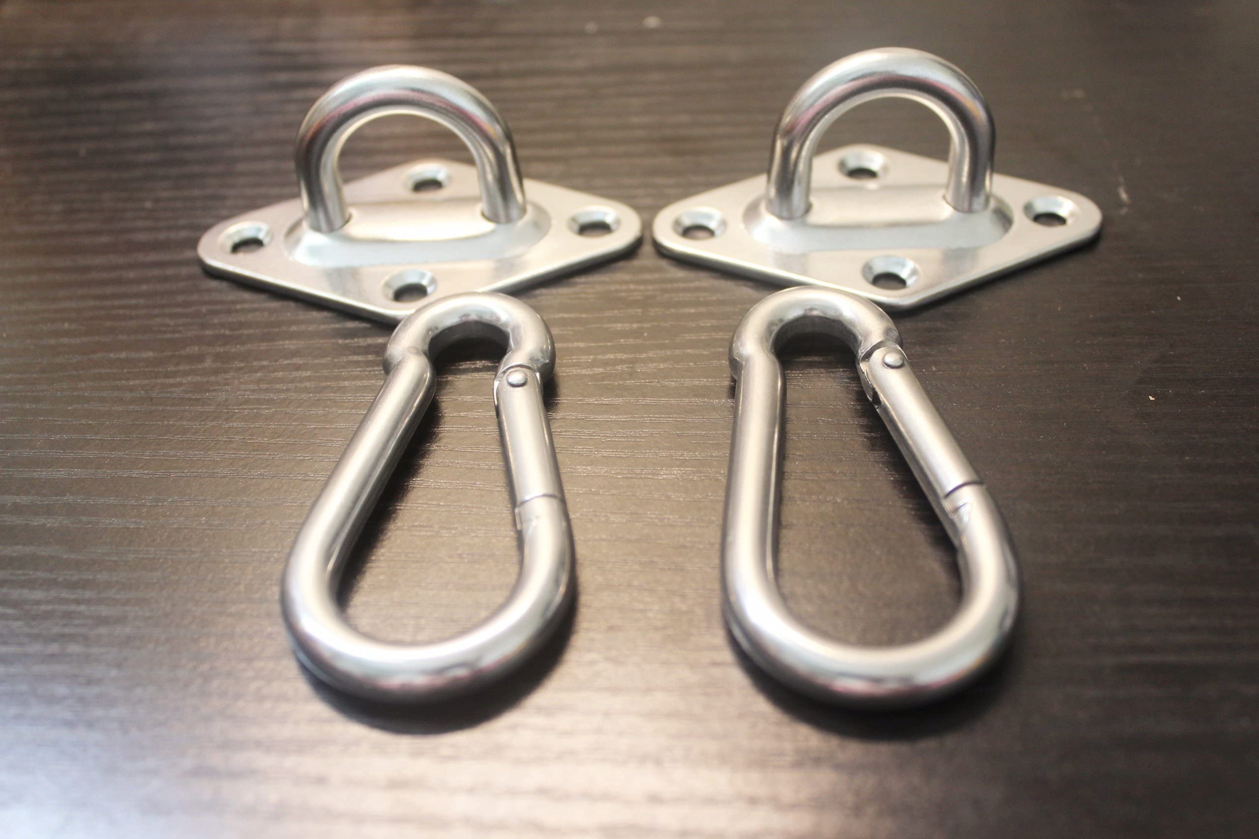 MHMYDZ 1000 lb Capacity Heavy Duty Hammock Hanging kit Ultra Durable Hooks Carabiners for Hammock Stand Hammocks Swing Chair,Multiple Indoor Outdoor Suspension Ceiling Hooks