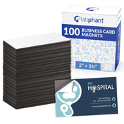 Business Card Magnets Pack of 100 Ã¢ÂÂ Customize with Peel and Stick Adhesive Magnet to Create Personalized Magnetic Business Cards as Promotional Items - Essential Large, Mid and Small Business Supplies