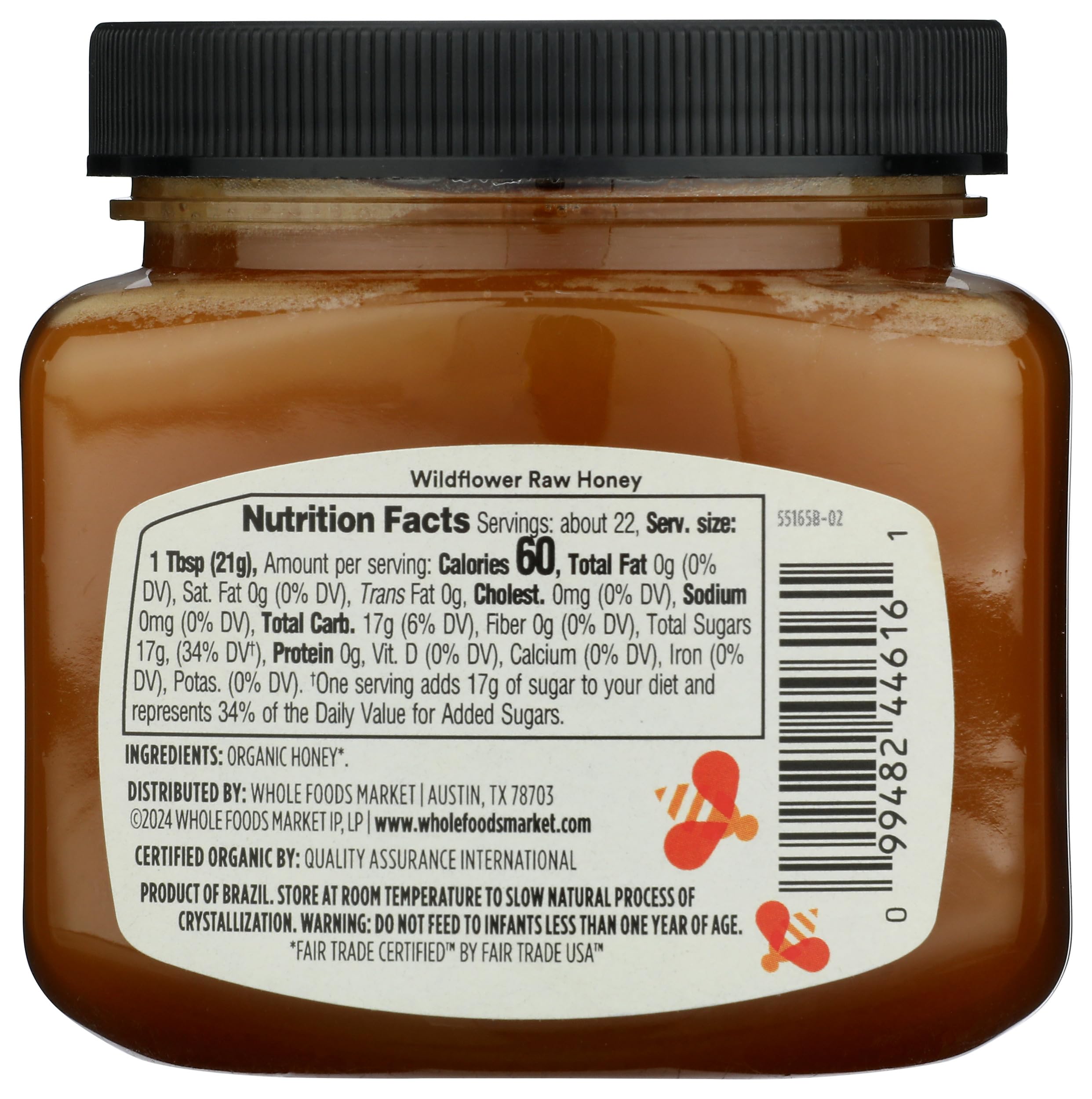 365 by Whole Foods Market, Organic Raw Mountain Forest Honey, 16 Ounce