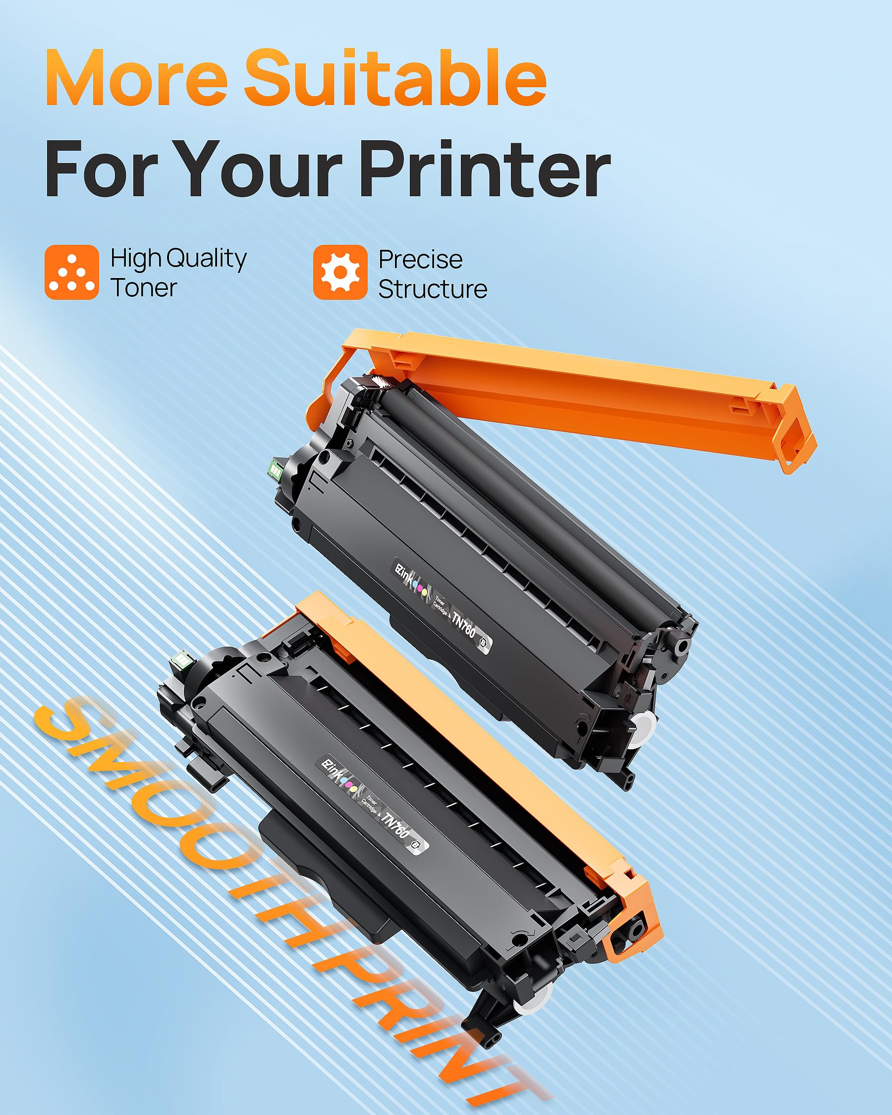E-Z Ink Kompatible TN760 Tonerkartuschen Ersatz für Brother TN-760 TN730 TN-730 zur Verwendung mit HL-L2350DW HL-L2395DW HL-L2390DW HL-L2370DW MFC-L2750DW MFC-L2710DW DCP-L2550DW (Schwarz, 4er-Pack)
