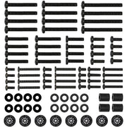 WALI Universal TV Mounting Hardware Kit Set Includes M4 M5 M6 M8 TV Screws and Spacer Fit Most TVs up to 80 inch (UVSP), Black