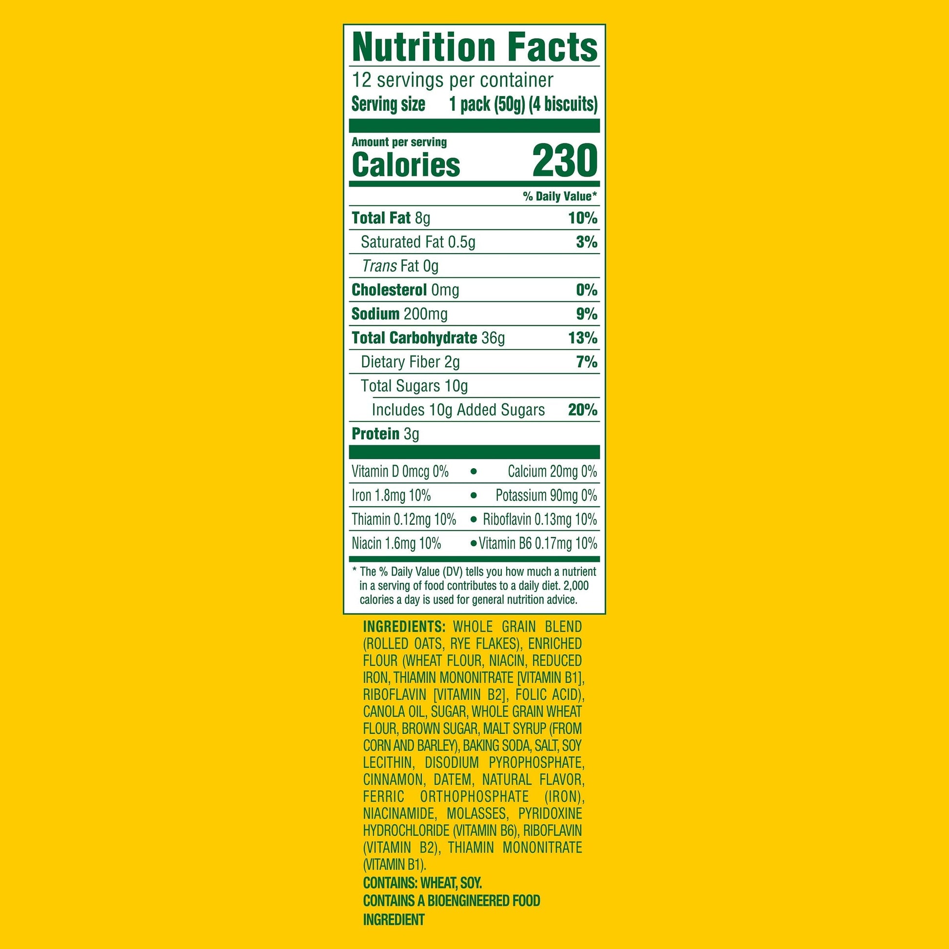 belVita Breakfast Bars Biscuits, Cinnamon Brown Sugar, Value Pack, 12 Packs (4 Biscuits Per Pack)