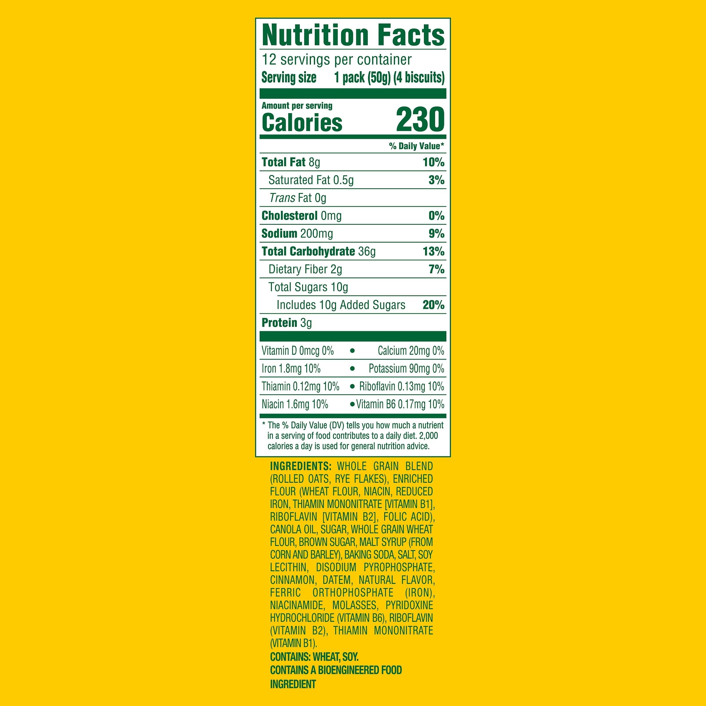 belVita Breakfast Bars Biscuits, Cinnamon Brown Sugar, Value Pack, 12 Packs (4 Biscuits Per Pack)