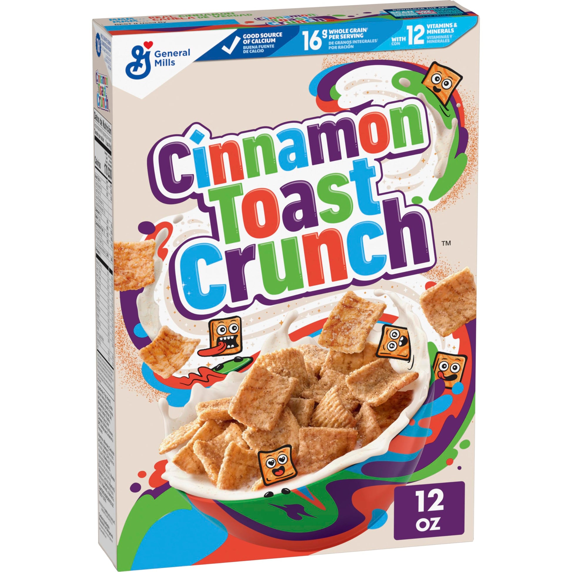 Cinnamon Toast Crunch Breakfast Cereal, Crispy Cinnamon Cereal, 12 oz