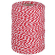 Vivifying Red and White Twine, 656 Feet 2mm Cotton Bakers Twine String for Gift Wrapping, Baking, Butchers, DIY Crafts, Tying Cake and Pastry Boxes