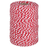 Vivifying Red and White Twine, 656 Feet 2mm Cotton Bakers Twine String for Gift Wrapping, Baking, Butchers, DIY Crafts, Tying Cake and Pastry Boxes