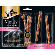 Sheba Meaty Tender Sticks Soft Cat Treats Salmon Flavor, 0.14 oz., 5 Count (Pack of 10)