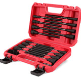 Nut Driver Impact Bit Set - 31-Piece Magnetic Socket Impact Drill Bit Tool Sets Extra Long Hex Nut Setter Driver Holder - Metric SAE Screwdriver Bits 1/4 Drive Shank Adapter Extension