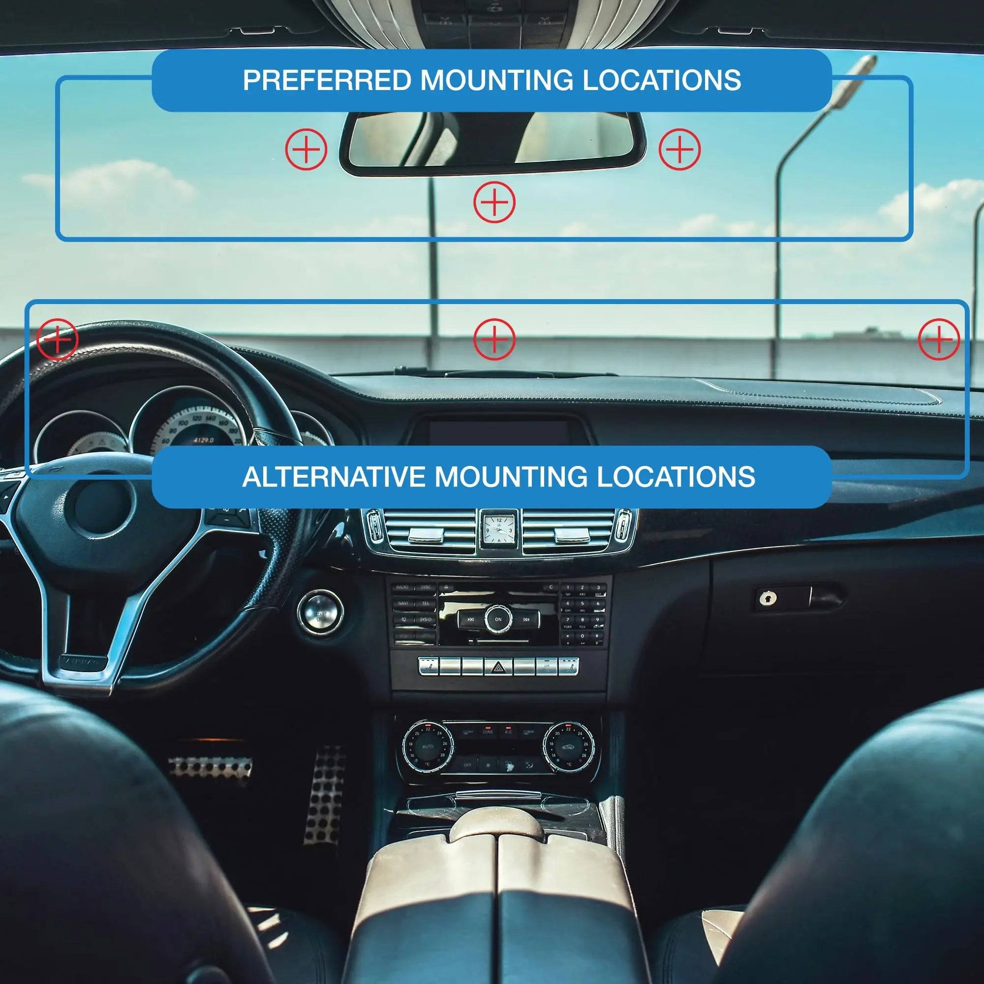 AutoBoxClub EZ Pass Holder for Most US States - UV Protective, Easy to Install and Remove, Fits All Major Toll Passes