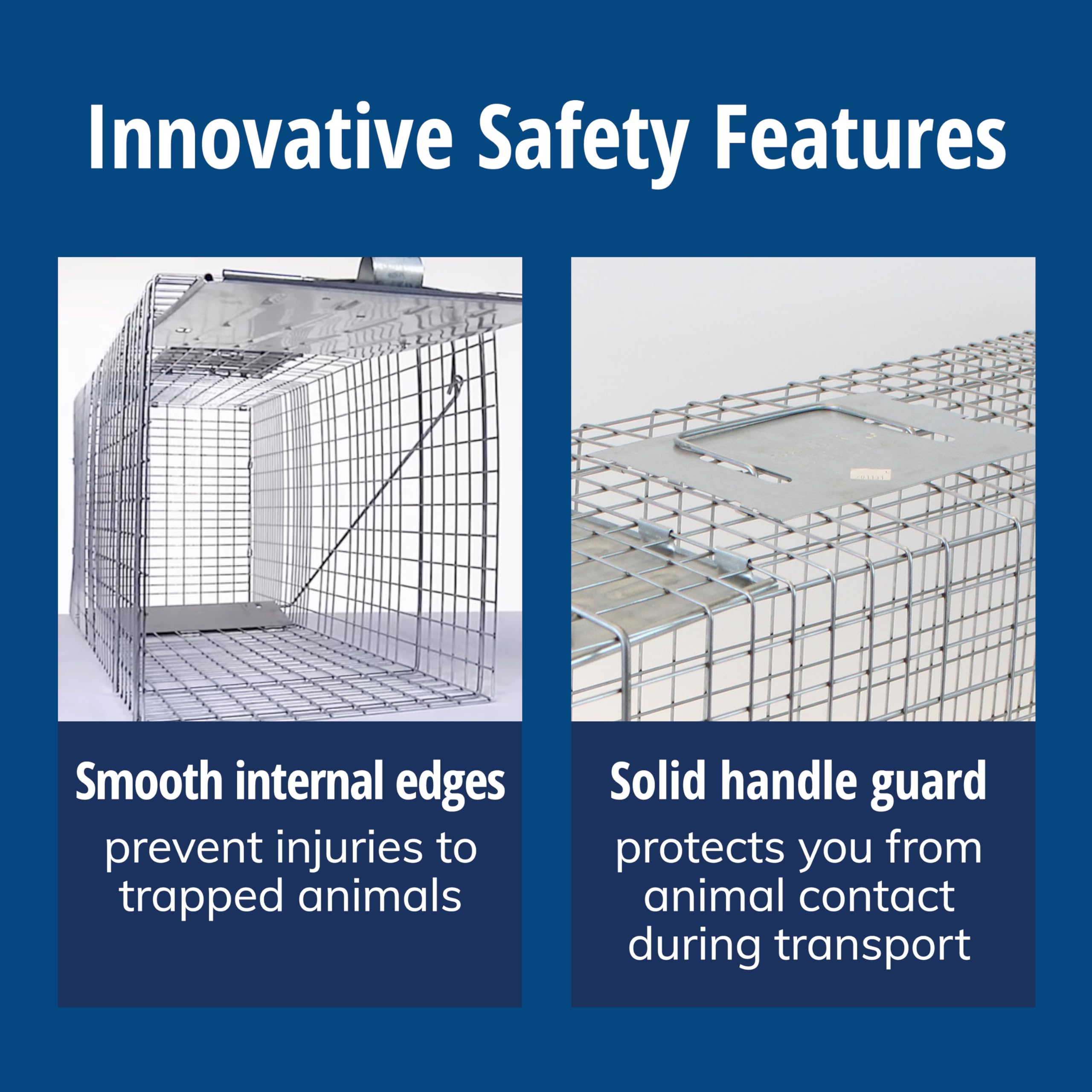 HAVAHART 1079SR Large 1-Door Humane Catch and Release Live Animal Trap Cage - Live Raccoon Trap, for Bobcats, Beavers, Dogs, & More