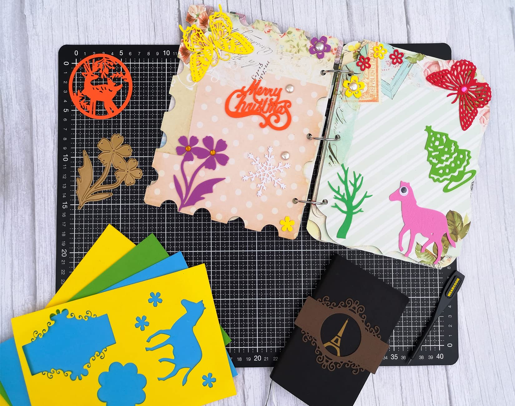 104 Pack Foam Sheets Craft 5.5x8.5 inch Eva Color Foam Paper Set for Crafts Project Preschoolers Classroom Scrapbooking DIY Handcraft by MEARCOOH