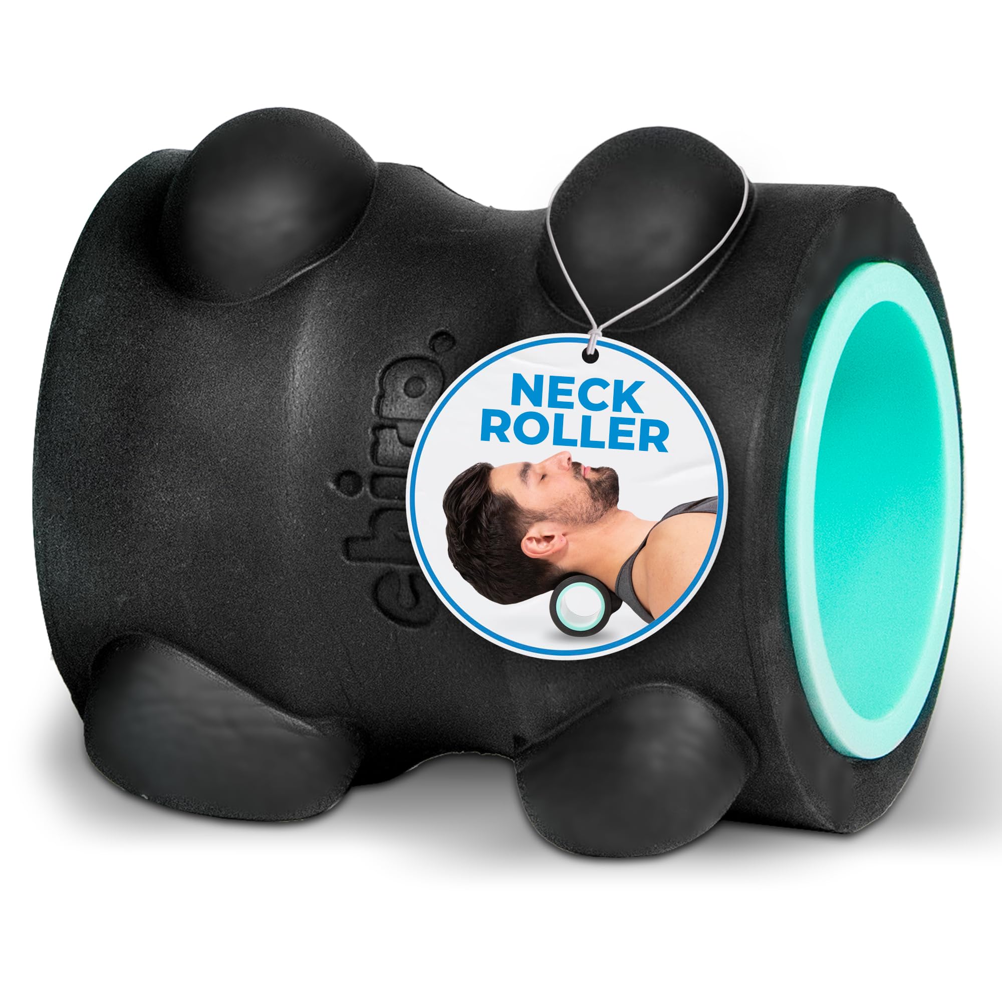 Chirp Wheel XR Massage Roller for Neck & Headache Relief - Rejuvenate Body, Spinal Care & Tension Through Thumb Pressure Release | High-Density Foam for Physical Therapy, 500lbs Capacity, 4" Mint