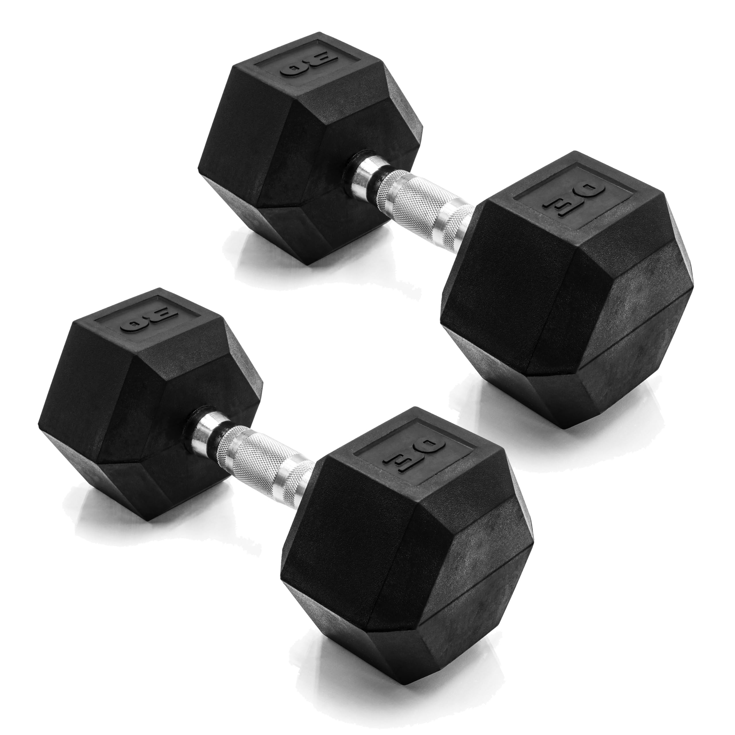 CAP Barbell 25 LB Pair Coated Hex Dumbbell Weight