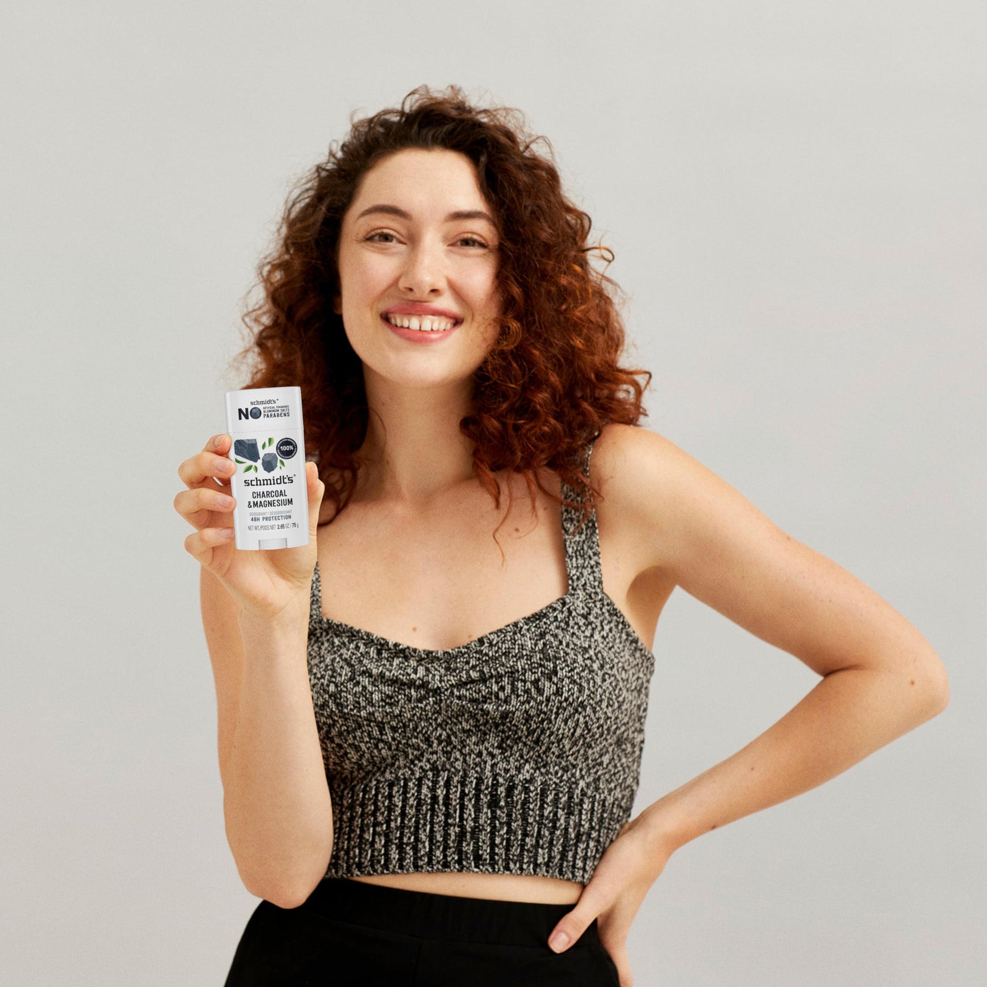 Schmidt's Aluminum-Free Vegan Deodorant Charcoal & Magnesium with 48 Hour Odor Protection, 2 Count for Women and Men, Natural Ingredients, Cruelty-Free, 2.65 oz, Pack of 2