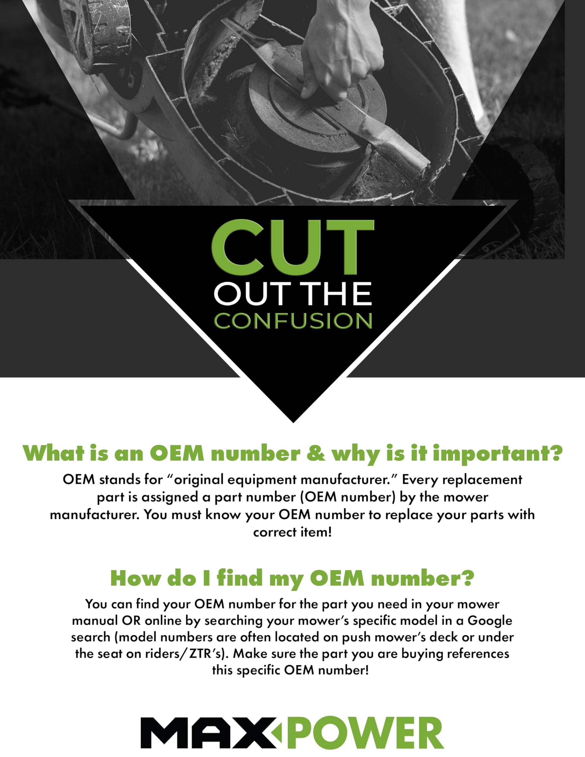 MaxPower 331376XB Commercial Mulching Mower Blade for 22" Toro Recyclers, Replaces OEM no. 108-9764-03, 131-4547-03, Black