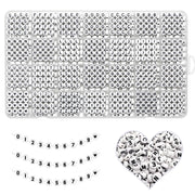 YMSDZHL Alphabet Beads A-Z 1200+Pcs Letter Beads, Acrylic 4x7mm Round Letter Beads Kits,Black Digit and Colorful Smile Beads for Bracelets Necklaces DIY Jewelry Making (Black,1200+PCS)