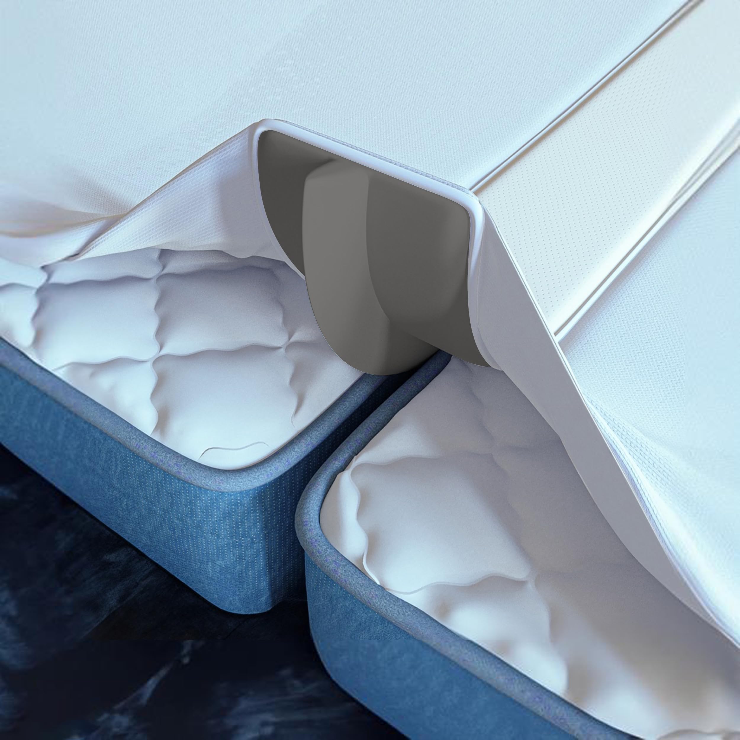 2-in-1 Bed Bridge Twin to King with Attached Sheet – Bed Gap Filler & Twin to King Bed Converter (Patent Pending)