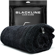 Blackline 24"x36" Twisted-Loop Drying Towel, 1300GSM, Streak Free, Lint Free, Reusable - Car Accessories, Bath Towels, Microfiber Cleaning Cloth - One Pass is All You Need