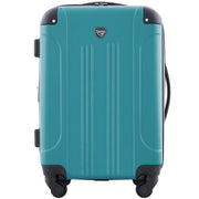 Travelers Club Chicago Hardside Expandable Spinner Luggage, Teal, 20" Carry-On