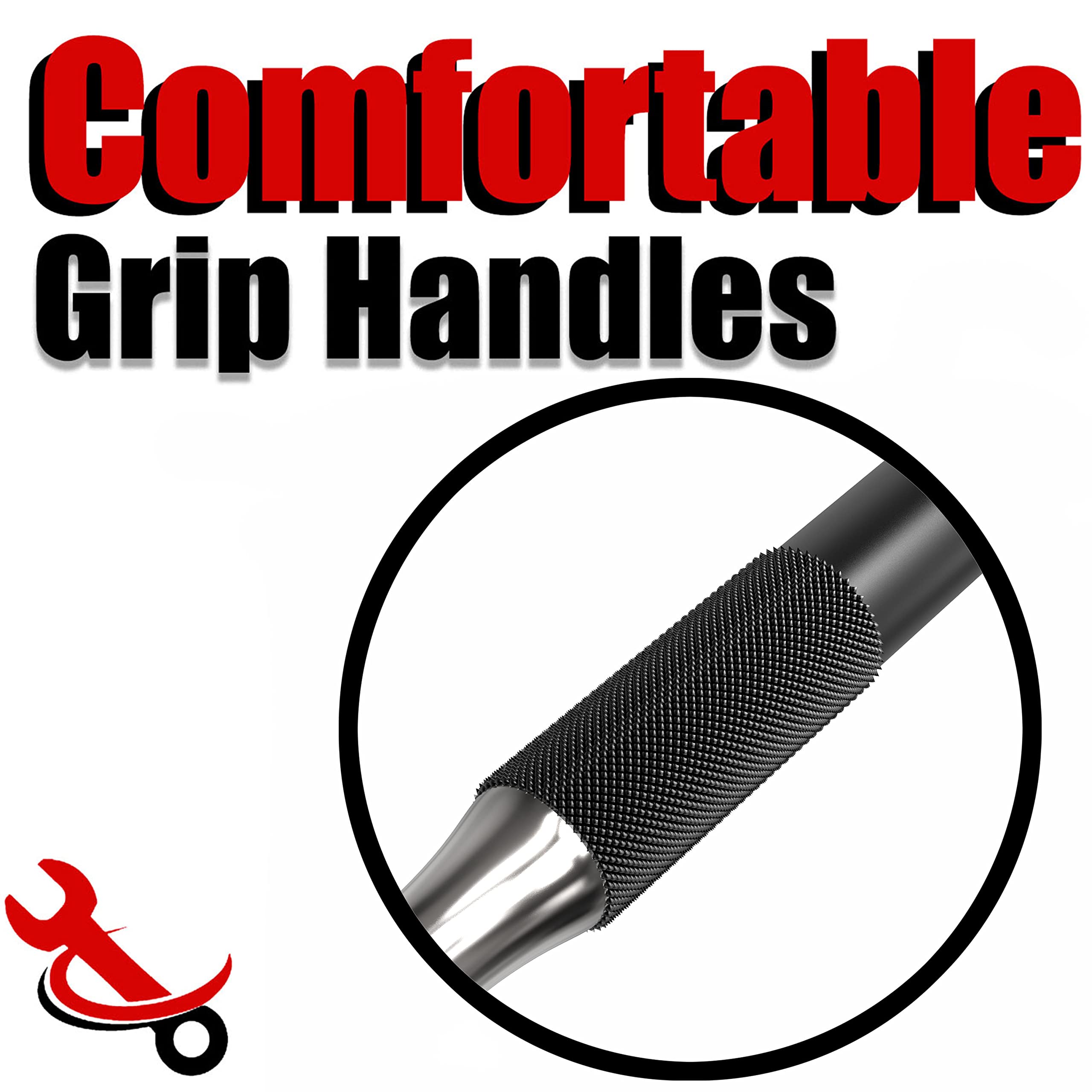 TuffMan Tools, Roll Pin Punch Set 9pc Craftsman Tool Set - Great Nail Punch for Gun Tool Kit Building, Watch Repair Kit and Removing Firing Pin with Tool Pouch