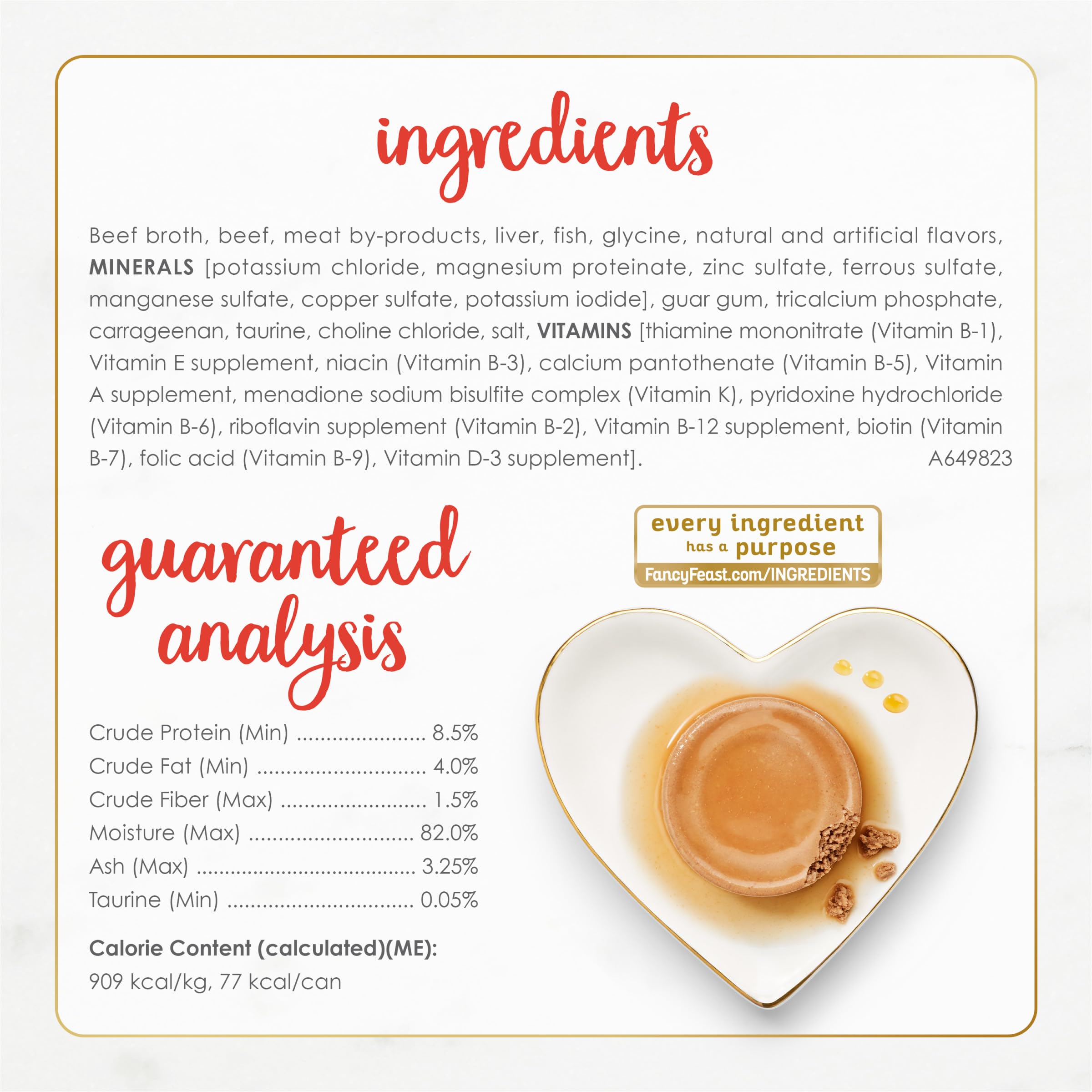 Purina Fancy Feast Gravy Lovers Beef Feast Pate in Wet Cat Food Gravy - (Pack of 24) 3 oz. Cans